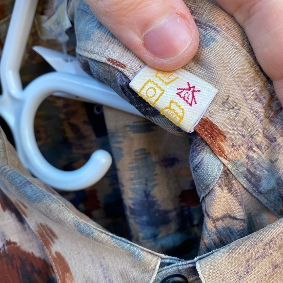 Vintage 1995 Christian Dior Abstract Button Up Shirt XL - Picture 4 of 15